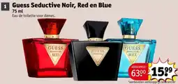Kruidvat Guess Seductive Noir, Red en Blue aanbieding