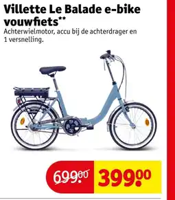 Kruidvat Villette Le Balade e-bike vouwfiets aanbieding