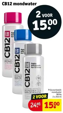 Kruidvat CB12 mondwater bac aanbieding