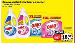 Kruidvat Omo wasmiddel vloeibaar en poeder aanbieding
