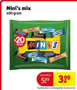 Kruidvat Mini's mix aanbieding
