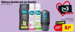 Kruidvat Odorex deodorant en douche aanbieding