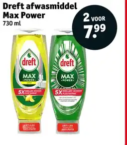 Kruidvat Dreft afwasmiddel Max Power aanbieding