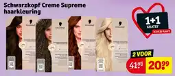 Kruidvat Schwarzkopf Creme Supreme haarkleuring aanbieding