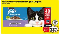 Kruidvat Felix kattenvoer selectie in gelei Original aanbieding