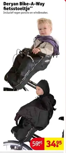 Kruidvat Deryan Bike-A-Way fietsstoeltje aanbieding