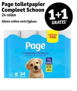 Kruidvat Page toiletpapier Compleet Schoon aanbieding