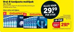 Kruidvat Oral-B tandpasta multipak aanbieding