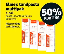 Kruidvat Elmex tandpasta multipak aanbieding