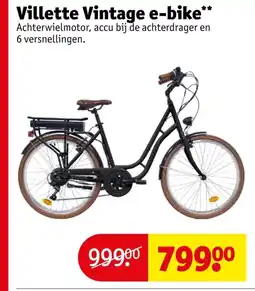Kruidvat Villette Vintage e-bike aanbieding