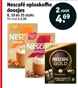 Kruidvat Nescafé oploskoffie doosjes aanbieding