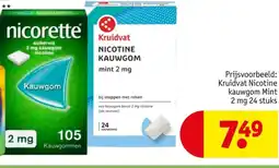 Kruidvat Nicotine Kauwgom aanbieding