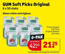 Kruidvat GUM Soft Picks Original aanbieding