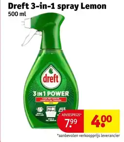 Kruidvat Dreft 3-in-1 spray aanbieding