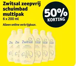 Kruidvat Zwitsal zeepvrij schuimbad multipak aanbieding