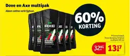 Kruidvat Dove en Axe multipak aanbieding