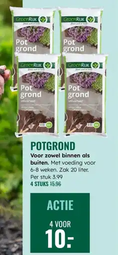 GroenRijk Potgrond aanbieding
