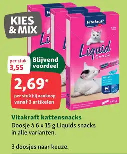 Maxi Zoo Vitakraft kattensnacks aanbieding