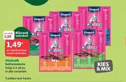 Maxi Zoo Vitakraft kattensnacks aanbieding