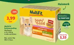 Maxi Zoo MultiFit kattenvoeding aanbieding