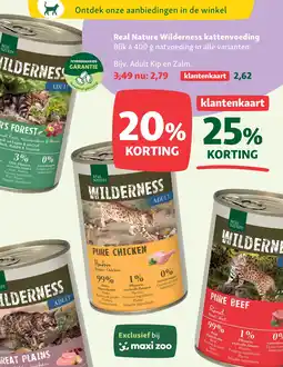 Maxi Zoo Real Nature Wilderness kattenvoeding aanbieding