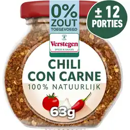 Albert Heijn Verstegen Chili con carne kruidenmix aanbieding