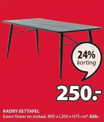 Jysk Radby Eettafel aanbieding