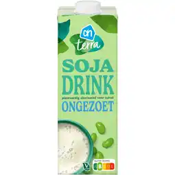 Albert Heijn AH Terra Plantaardige sojadrink ongezoet aanbieding