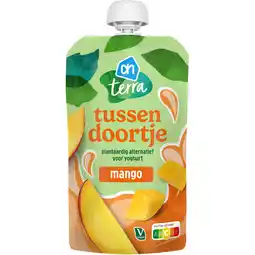 Albert Heijn AH Terra Plantaardige tussendoortje yoghurt mango aanbieding