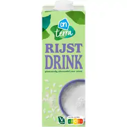 Albert Heijn AH Terra Plantaardige rijst drink naturel aanbieding