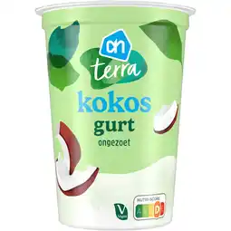 Albert Heijn AH Terra Plantaardig kokos gurt ongezoet aanbieding
