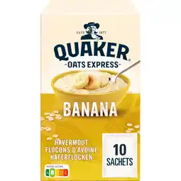 Albert Heijn Quaker Oats express banana havermout aanbieding