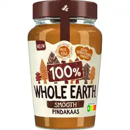 Albert Heijn Whole earth Smooth 100% pindakaas aanbieding
