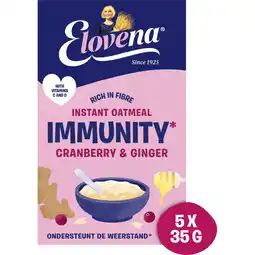 Albert Heijn Elovena Instant oatmeal immunity aanbieding