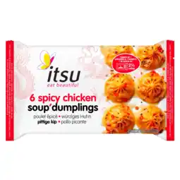 Albert Heijn Itsu Spicy chicken soup dumplings aanbieding