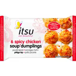 Albert Heijn Itsu Spicy chicken soup dumplings aanbieding
