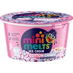 Albert Heijn Mini Melts Ice cream balls cotton candy aanbieding