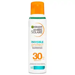 Kruidvat Garnier Ambre Solaire Invisible Protect SPF30 Beschermende Mist aanbieding