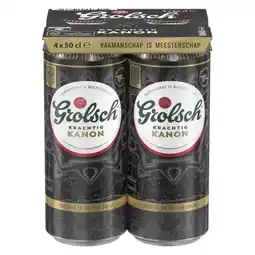 Albert Heijn Grolsch Krachtig kanon 4-pack aanbieding