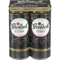 Albert Heijn Grolsch Krachtig kanon 4-pack aanbieding