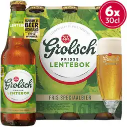 Albert Heijn Grolsch Lentebok speciaalbier 6 pack aanbieding