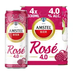 Albert Heijn Amstel Rosé bier 4-pack aanbieding