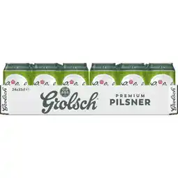 Albert Heijn Grolsch Premium pilsner blik tray aanbieding