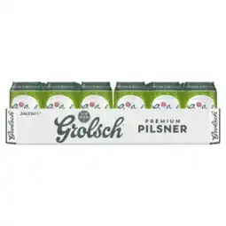 Albert Heijn Grolsch Premium pilsner blik tray aanbieding