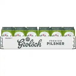 Albert Heijn Grolsch Premium pilsner blik tray aanbieding