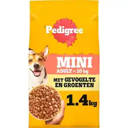 Albert Heijn Pedigree Adult mini hondenbrokken kip aanbieding