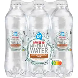 Albert Heijn AH Bruiswater gember citroengras 6-pack aanbieding