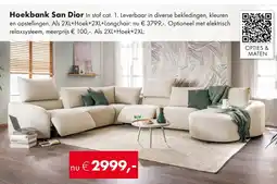 Woonsquare Hoekbank San Dior aanbieding