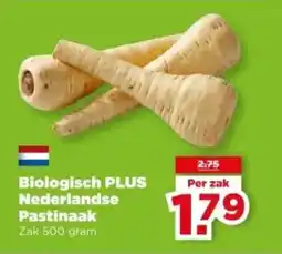 PLUS Biologisch PLUS Nederlandse Pastinaak aanbieding