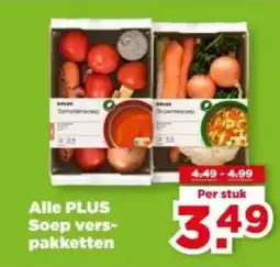 PLUS Alle PLUS Soep vers pakketten aanbieding